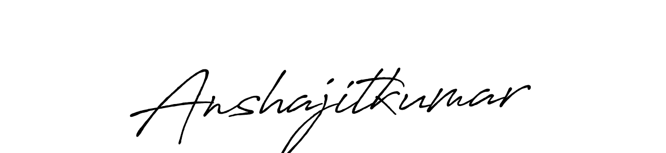 Also we have Anshajitkumar name is the best signature style. Create professional handwritten signature collection using Antro_Vectra_Bolder autograph style. Anshajitkumar signature style 7 images and pictures png