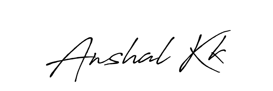 Also You can easily find your signature by using the search form. We will create Anshal Kk name handwritten signature images for you free of cost using Antro_Vectra_Bolder sign style. Anshal Kk signature style 7 images and pictures png