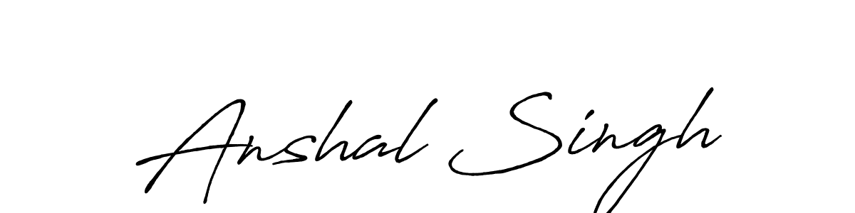 Use a signature maker to create a handwritten signature online. With this signature software, you can design (Antro_Vectra_Bolder) your own signature for name Anshal Singh. Anshal Singh signature style 7 images and pictures png