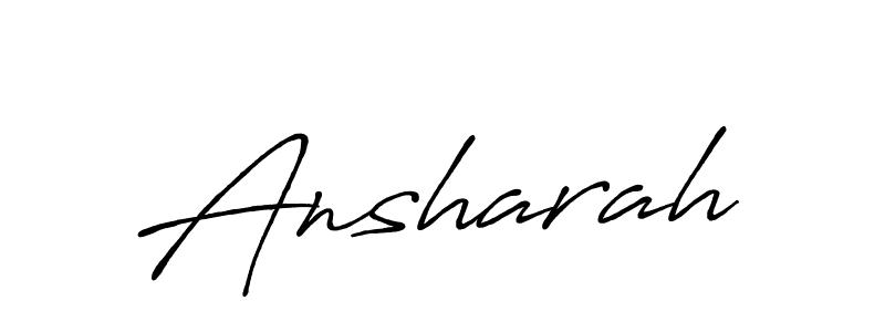 Also we have Ansharah name is the best signature style. Create professional handwritten signature collection using Antro_Vectra_Bolder autograph style. Ansharah signature style 7 images and pictures png