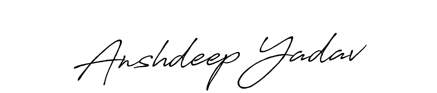 Antro_Vectra_Bolder is a professional signature style that is perfect for those who want to add a touch of class to their signature. It is also a great choice for those who want to make their signature more unique. Get Anshdeep Yadav name to fancy signature for free. Anshdeep Yadav signature style 7 images and pictures png