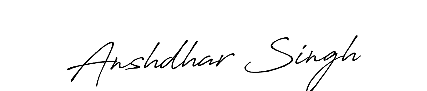 How to make Anshdhar Singh signature? Antro_Vectra_Bolder is a professional autograph style. Create handwritten signature for Anshdhar Singh name. Anshdhar Singh signature style 7 images and pictures png