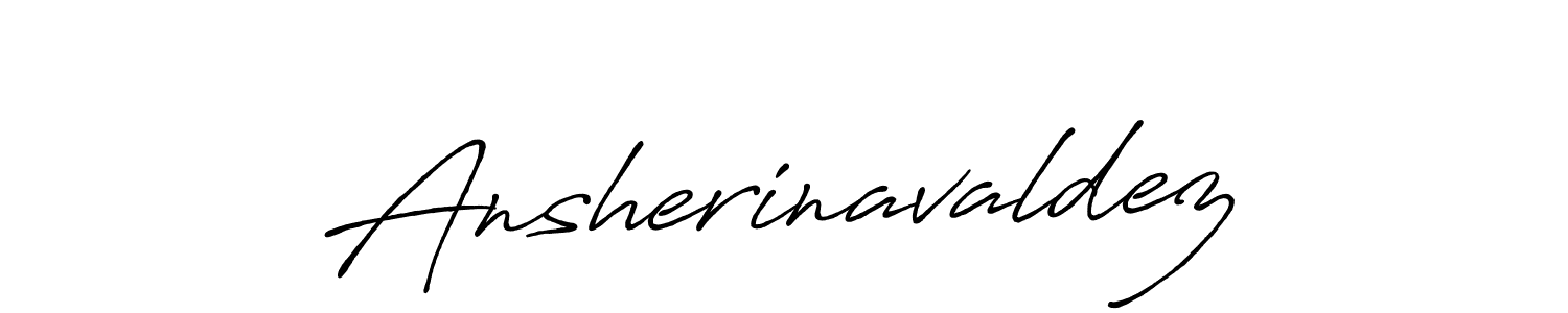 How to make Ansherinavaldez name signature. Use Antro_Vectra_Bolder style for creating short signs online. This is the latest handwritten sign. Ansherinavaldez signature style 7 images and pictures png