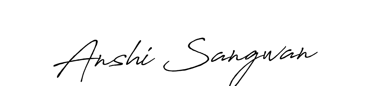 Best and Professional Signature Style for Anshi Sangwan. Antro_Vectra_Bolder Best Signature Style Collection. Anshi Sangwan signature style 7 images and pictures png