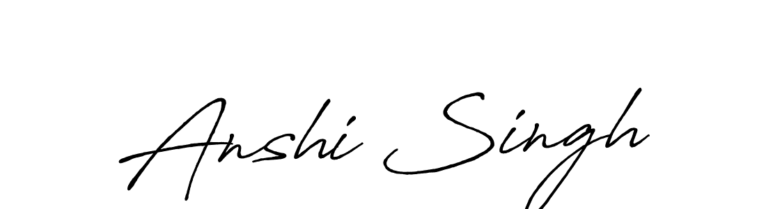 Also You can easily find your signature by using the search form. We will create Anshi Singh name handwritten signature images for you free of cost using Antro_Vectra_Bolder sign style. Anshi Singh signature style 7 images and pictures png