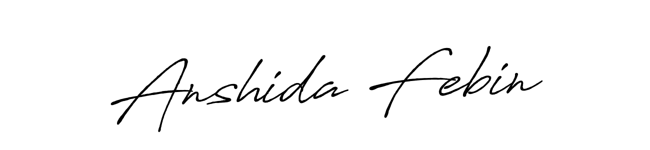 Here are the top 10 professional signature styles for the name Anshida Febin. These are the best autograph styles you can use for your name. Anshida Febin signature style 7 images and pictures png