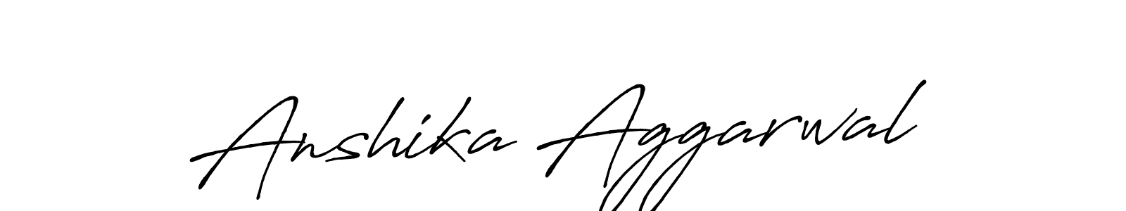 Anshika Aggarwal stylish signature style. Best Handwritten Sign (Antro_Vectra_Bolder) for my name. Handwritten Signature Collection Ideas for my name Anshika Aggarwal. Anshika Aggarwal signature style 7 images and pictures png