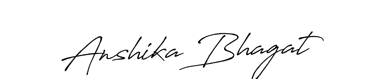 It looks lik you need a new signature style for name Anshika Bhagat. Design unique handwritten (Antro_Vectra_Bolder) signature with our free signature maker in just a few clicks. Anshika Bhagat signature style 7 images and pictures png