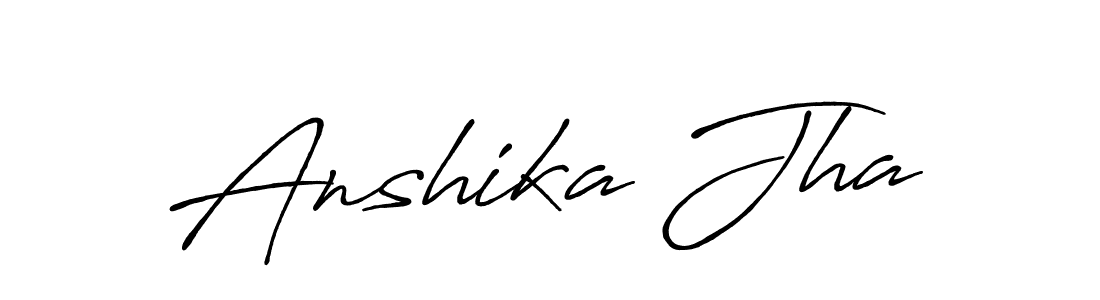 It looks lik you need a new signature style for name Anshika Jha. Design unique handwritten (Antro_Vectra_Bolder) signature with our free signature maker in just a few clicks. Anshika Jha signature style 7 images and pictures png