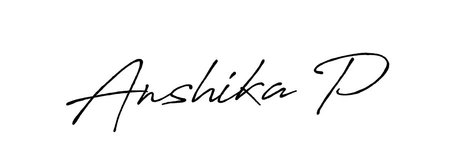 You should practise on your own different ways (Antro_Vectra_Bolder) to write your name (Anshika P) in signature. don't let someone else do it for you. Anshika P signature style 7 images and pictures png