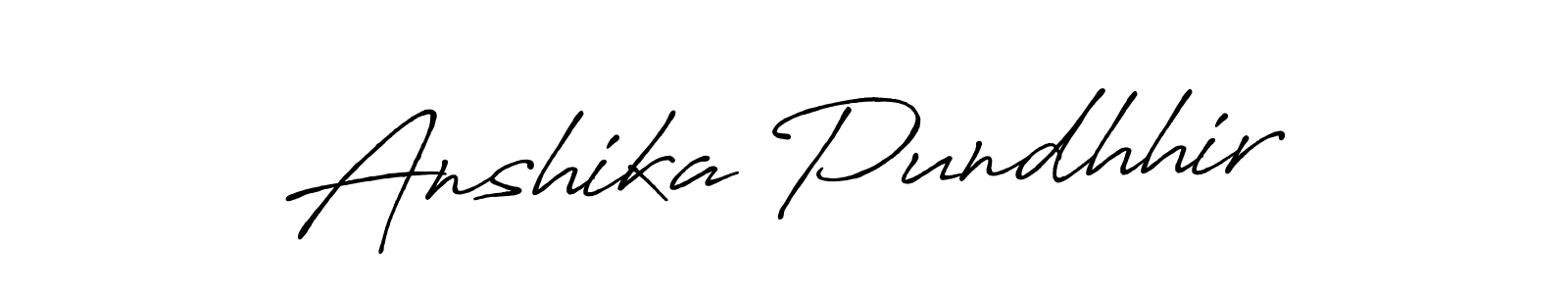 You can use this online signature creator to create a handwritten signature for the name Anshika Pundhhir. This is the best online autograph maker. Anshika Pundhhir signature style 7 images and pictures png