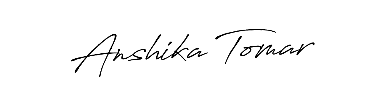 This is the best signature style for the Anshika Tomar name. Also you like these signature font (Antro_Vectra_Bolder). Mix name signature. Anshika Tomar signature style 7 images and pictures png