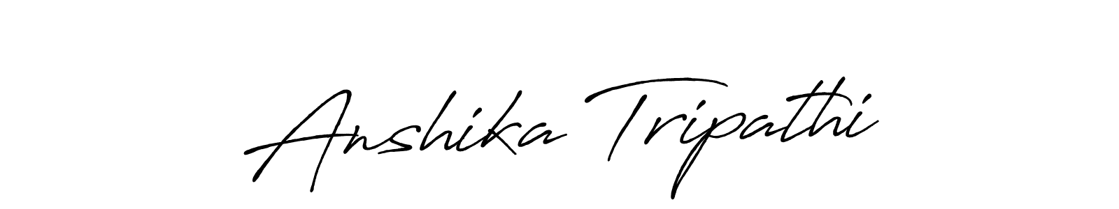 How to Draw Anshika Tripathi signature style? Antro_Vectra_Bolder is a latest design signature styles for name Anshika Tripathi. Anshika Tripathi signature style 7 images and pictures png