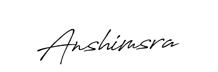 Anshimsra stylish signature style. Best Handwritten Sign (Antro_Vectra_Bolder) for my name. Handwritten Signature Collection Ideas for my name Anshimsra. Anshimsra signature style 7 images and pictures png