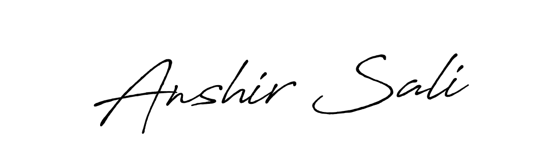 How to make Anshir Sali signature? Antro_Vectra_Bolder is a professional autograph style. Create handwritten signature for Anshir Sali name. Anshir Sali signature style 7 images and pictures png