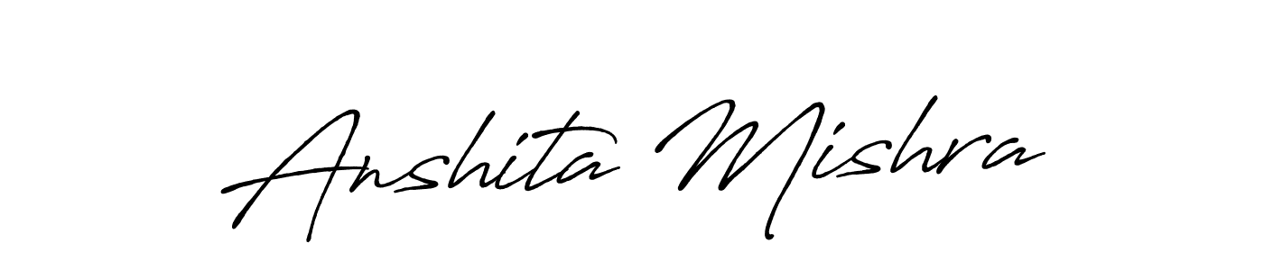 Also You can easily find your signature by using the search form. We will create Anshita Mishra name handwritten signature images for you free of cost using Antro_Vectra_Bolder sign style. Anshita Mishra signature style 7 images and pictures png