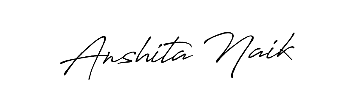 Similarly Antro_Vectra_Bolder is the best handwritten signature design. Signature creator online .You can use it as an online autograph creator for name Anshita Naik. Anshita Naik signature style 7 images and pictures png