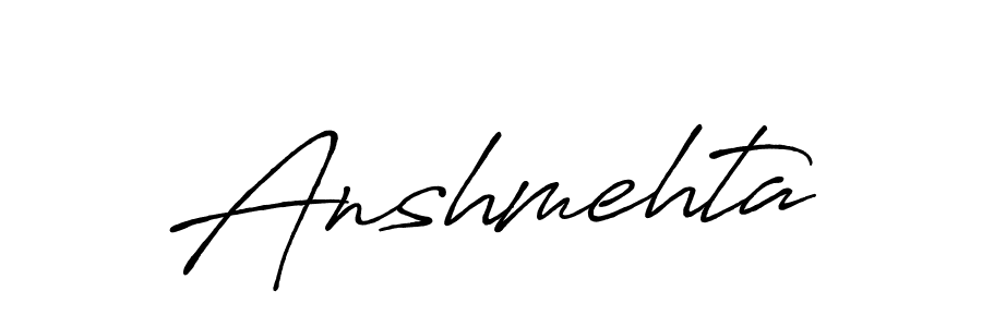 How to make Anshmehta signature? Antro_Vectra_Bolder is a professional autograph style. Create handwritten signature for Anshmehta name. Anshmehta signature style 7 images and pictures png