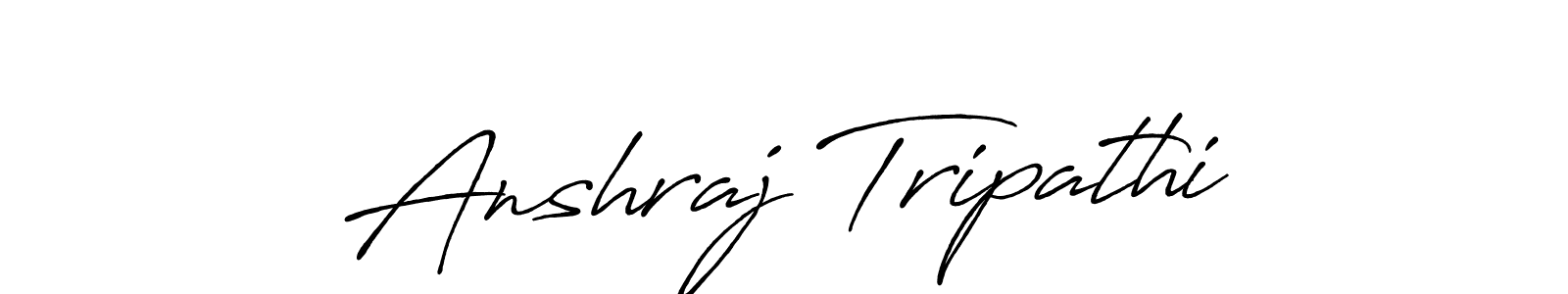 Anshraj Tripathi stylish signature style. Best Handwritten Sign (Antro_Vectra_Bolder) for my name. Handwritten Signature Collection Ideas for my name Anshraj Tripathi. Anshraj Tripathi signature style 7 images and pictures png