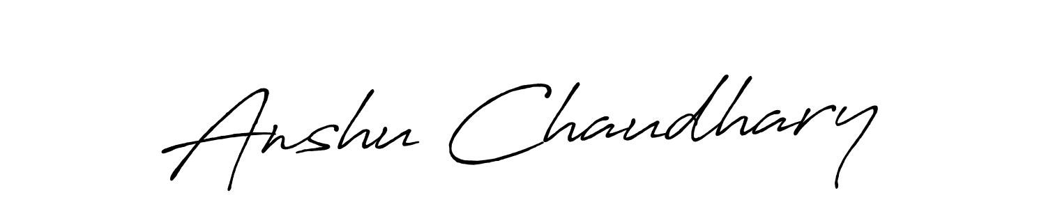 if you are searching for the best signature style for your name Anshu Chaudhary. so please give up your signature search. here we have designed multiple signature styles  using Antro_Vectra_Bolder. Anshu Chaudhary signature style 7 images and pictures png