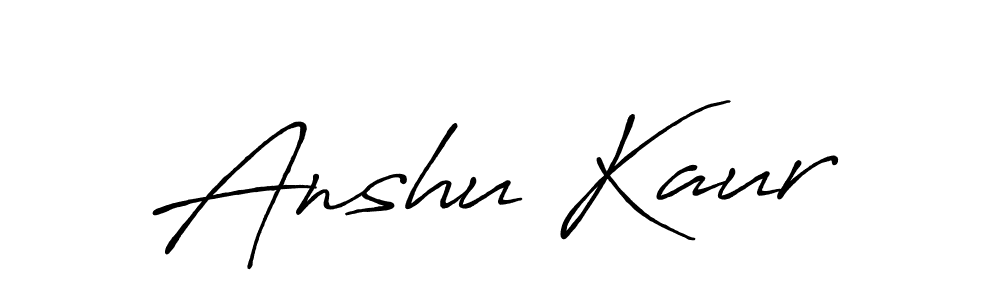 You should practise on your own different ways (Antro_Vectra_Bolder) to write your name (Anshu Kaur) in signature. don't let someone else do it for you. Anshu Kaur signature style 7 images and pictures png