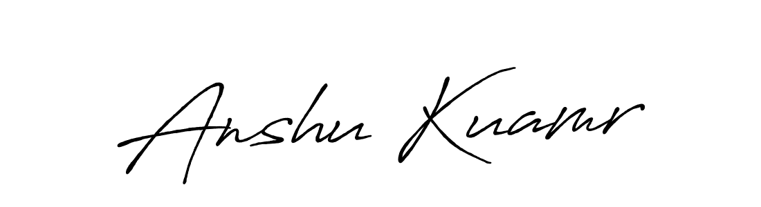 Similarly Antro_Vectra_Bolder is the best handwritten signature design. Signature creator online .You can use it as an online autograph creator for name Anshu Kuamr. Anshu Kuamr signature style 7 images and pictures png