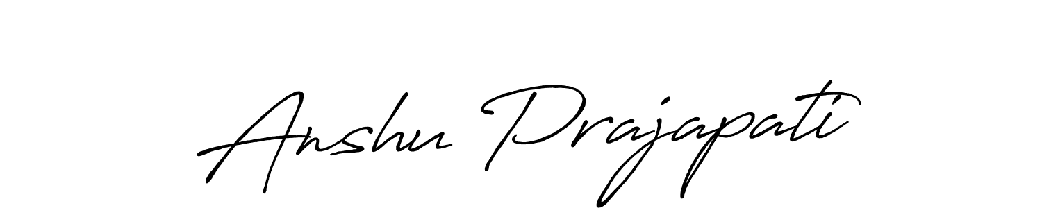 Design your own signature with our free online signature maker. With this signature software, you can create a handwritten (Antro_Vectra_Bolder) signature for name Anshu Prajapati. Anshu Prajapati signature style 7 images and pictures png