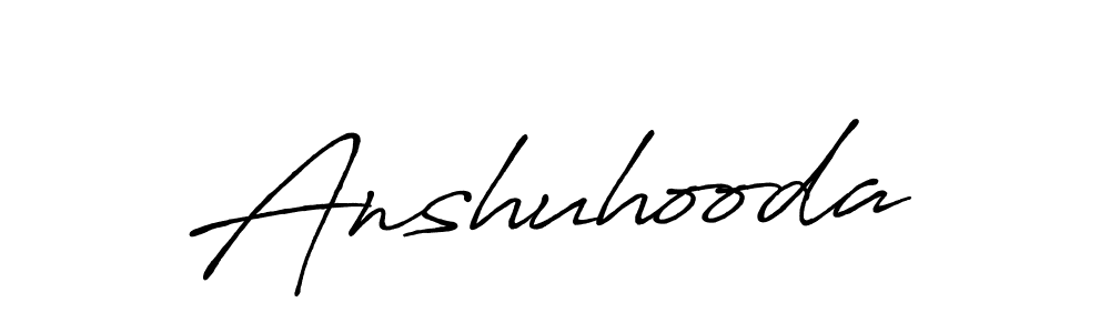 Make a beautiful signature design for name Anshuhooda. Use this online signature maker to create a handwritten signature for free. Anshuhooda signature style 7 images and pictures png