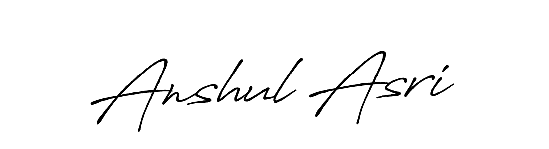 Also You can easily find your signature by using the search form. We will create Anshul Asri name handwritten signature images for you free of cost using Antro_Vectra_Bolder sign style. Anshul Asri signature style 7 images and pictures png