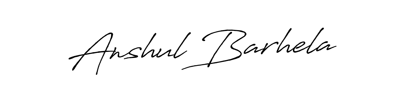 Also we have Anshul Barhela name is the best signature style. Create professional handwritten signature collection using Antro_Vectra_Bolder autograph style. Anshul Barhela signature style 7 images and pictures png