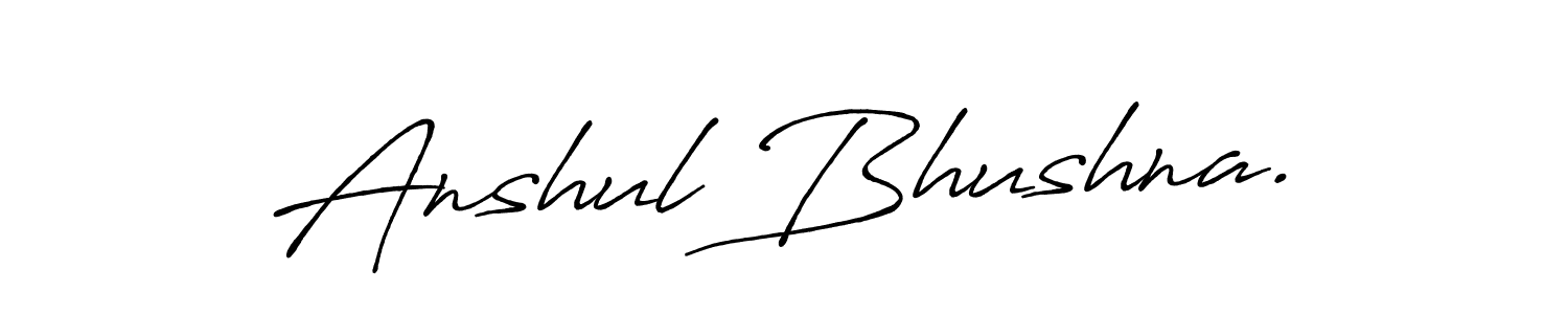 This is the best signature style for the Anshul Bhushna. name. Also you like these signature font (Antro_Vectra_Bolder). Mix name signature. Anshul Bhushna. signature style 7 images and pictures png