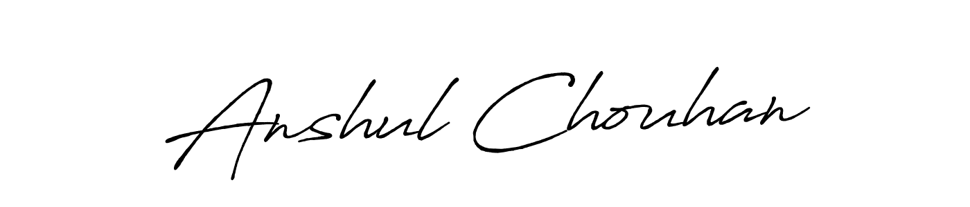 Antro_Vectra_Bolder is a professional signature style that is perfect for those who want to add a touch of class to their signature. It is also a great choice for those who want to make their signature more unique. Get Anshul Chouhan name to fancy signature for free. Anshul Chouhan signature style 7 images and pictures png