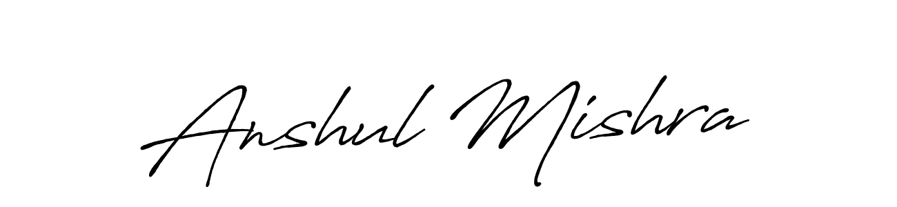 Use a signature maker to create a handwritten signature online. With this signature software, you can design (Antro_Vectra_Bolder) your own signature for name Anshul Mishra. Anshul Mishra signature style 7 images and pictures png