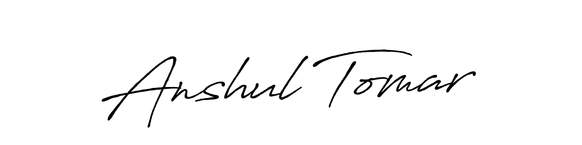 You should practise on your own different ways (Antro_Vectra_Bolder) to write your name (Anshul Tomar) in signature. don't let someone else do it for you. Anshul Tomar signature style 7 images and pictures png