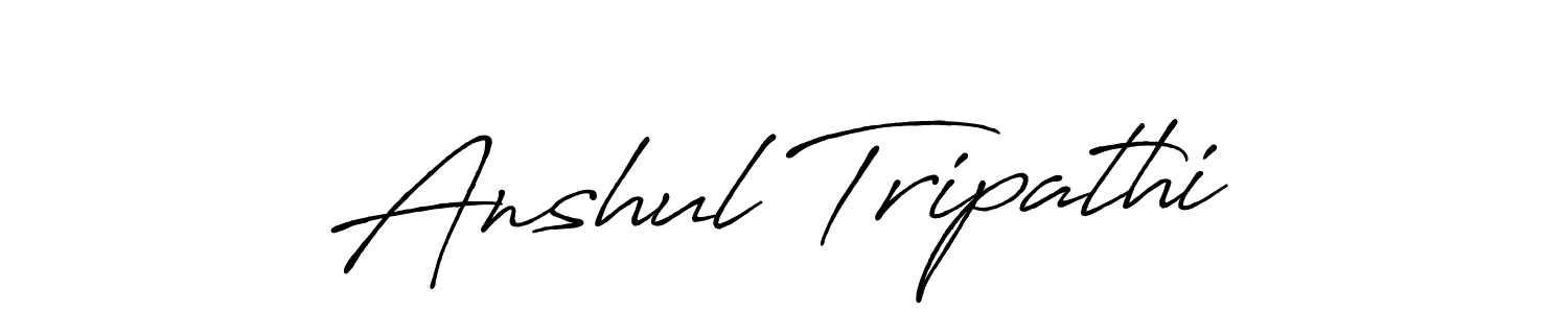 Similarly Antro_Vectra_Bolder is the best handwritten signature design. Signature creator online .You can use it as an online autograph creator for name Anshul Tripathi. Anshul Tripathi signature style 7 images and pictures png