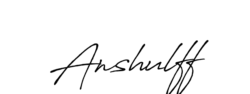 How to make Anshulff signature? Antro_Vectra_Bolder is a professional autograph style. Create handwritten signature for Anshulff name. Anshulff signature style 7 images and pictures png