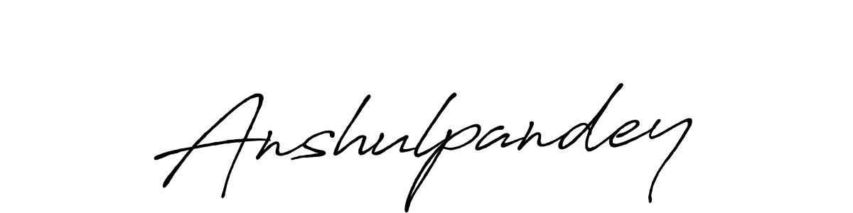 How to make Anshulpandey name signature. Use Antro_Vectra_Bolder style for creating short signs online. This is the latest handwritten sign. Anshulpandey signature style 7 images and pictures png