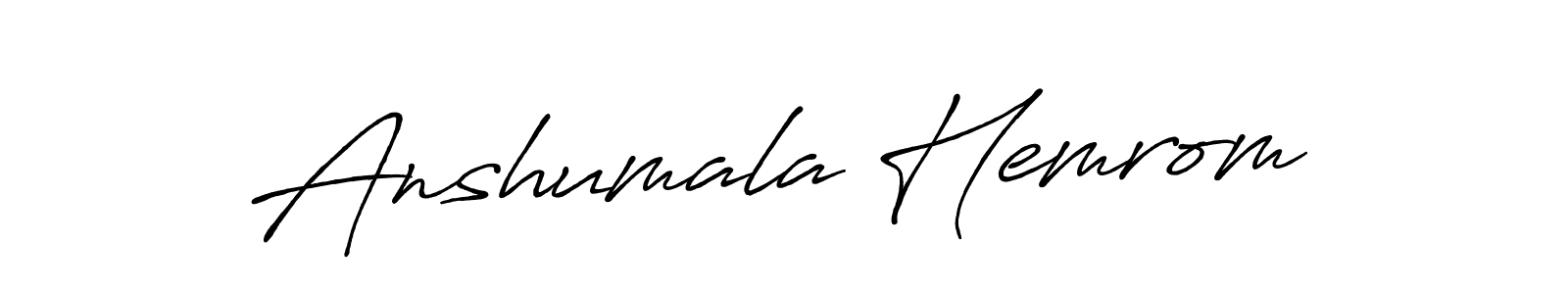 It looks lik you need a new signature style for name Anshumala Hemrom. Design unique handwritten (Antro_Vectra_Bolder) signature with our free signature maker in just a few clicks. Anshumala Hemrom signature style 7 images and pictures png