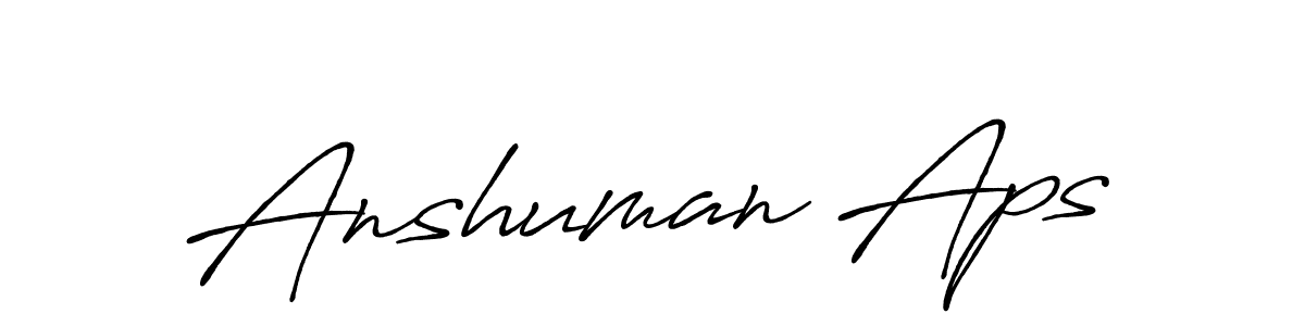 You can use this online signature creator to create a handwritten signature for the name Anshuman Aps. This is the best online autograph maker. Anshuman Aps signature style 7 images and pictures png