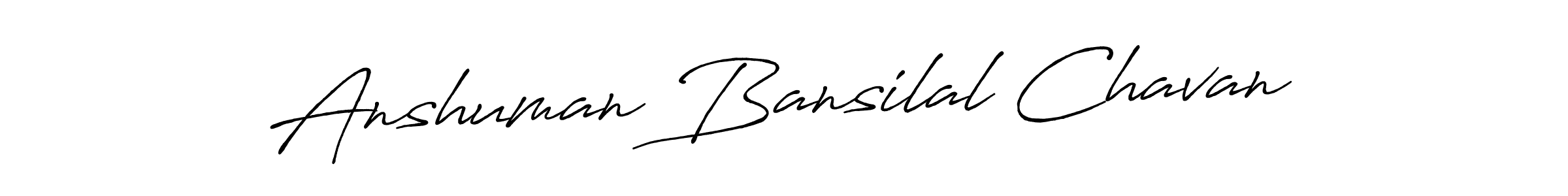 You should practise on your own different ways (Antro_Vectra_Bolder) to write your name (Anshuman Bansilal Chavan) in signature. don't let someone else do it for you. Anshuman Bansilal Chavan signature style 7 images and pictures png