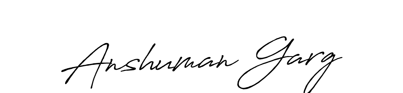 You can use this online signature creator to create a handwritten signature for the name Anshuman Garg. This is the best online autograph maker. Anshuman Garg signature style 7 images and pictures png