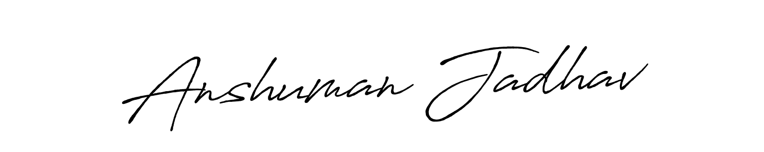 Also You can easily find your signature by using the search form. We will create Anshuman Jadhav name handwritten signature images for you free of cost using Antro_Vectra_Bolder sign style. Anshuman Jadhav signature style 7 images and pictures png