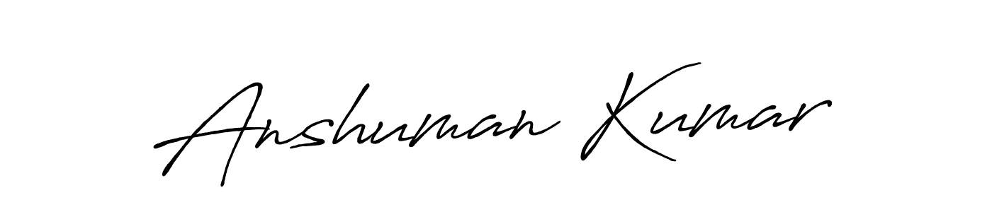 Make a beautiful signature design for name Anshuman Kumar. Use this online signature maker to create a handwritten signature for free. Anshuman Kumar signature style 7 images and pictures png