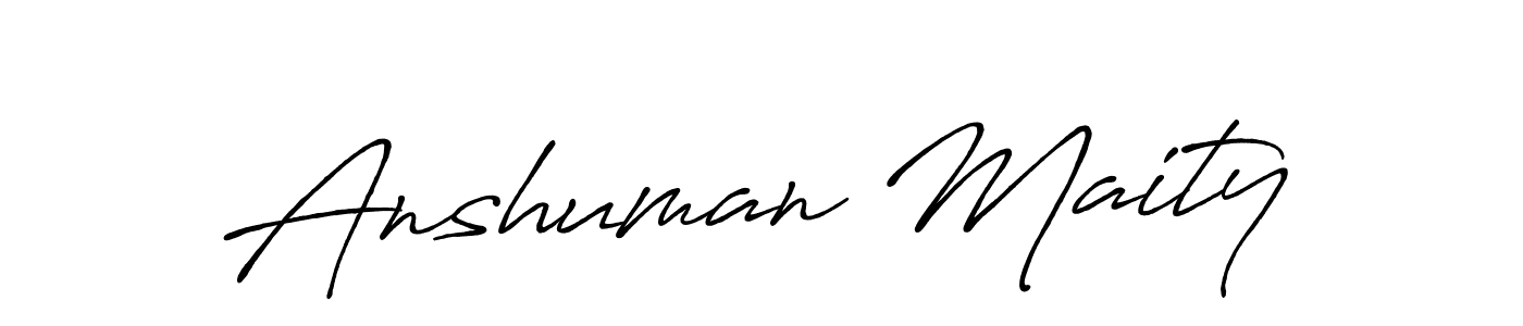 Create a beautiful signature design for name Anshuman Maity. With this signature (Antro_Vectra_Bolder) fonts, you can make a handwritten signature for free. Anshuman Maity signature style 7 images and pictures png