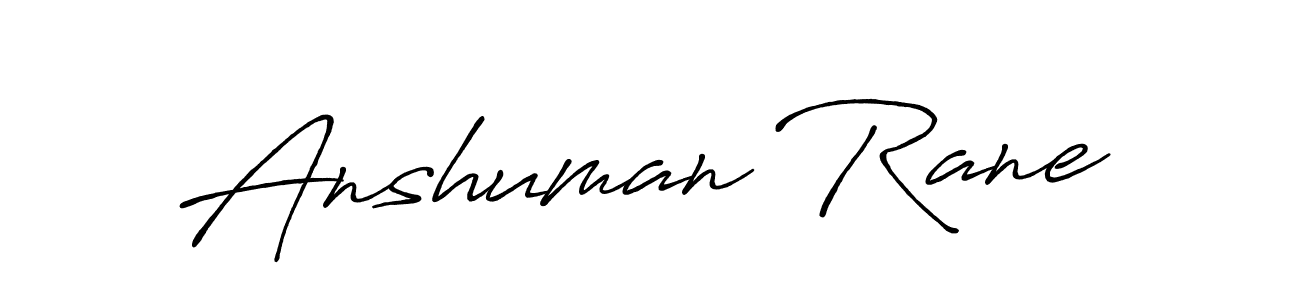 Create a beautiful signature design for name Anshuman Rane. With this signature (Antro_Vectra_Bolder) fonts, you can make a handwritten signature for free. Anshuman Rane signature style 7 images and pictures png