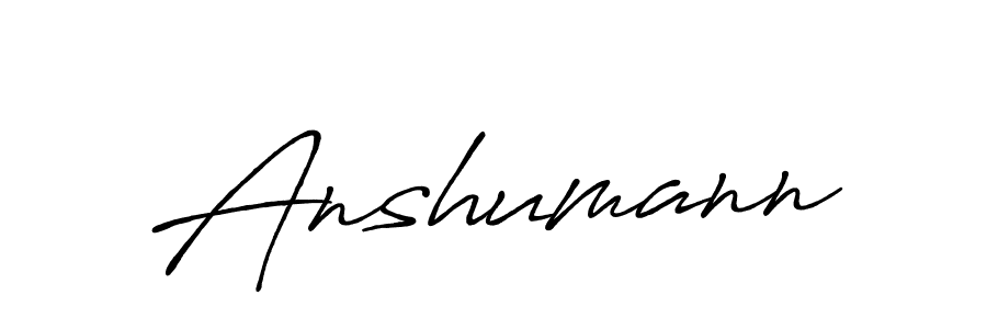 Use a signature maker to create a handwritten signature online. With this signature software, you can design (Antro_Vectra_Bolder) your own signature for name Anshumann. Anshumann signature style 7 images and pictures png