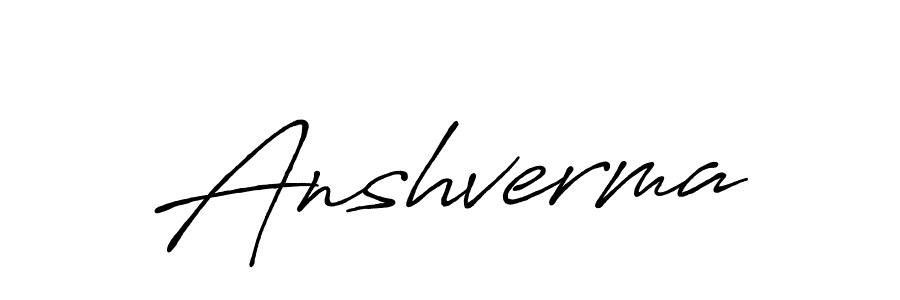 How to make Anshverma name signature. Use Antro_Vectra_Bolder style for creating short signs online. This is the latest handwritten sign. Anshverma signature style 7 images and pictures png