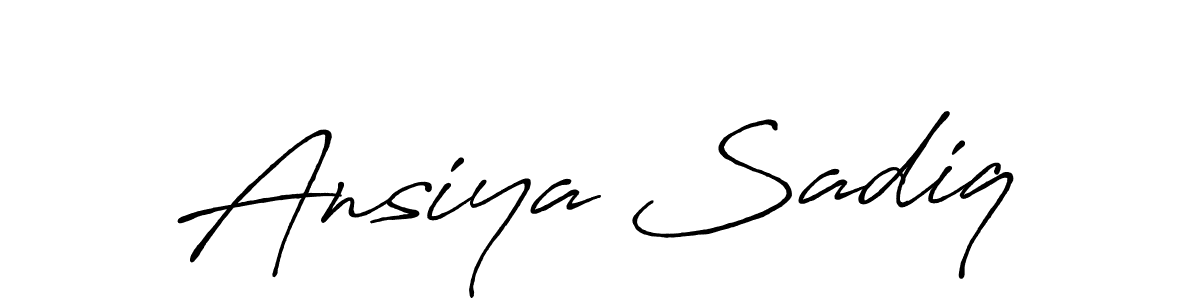 Similarly Antro_Vectra_Bolder is the best handwritten signature design. Signature creator online .You can use it as an online autograph creator for name Ansiya Sadiq. Ansiya Sadiq signature style 7 images and pictures png