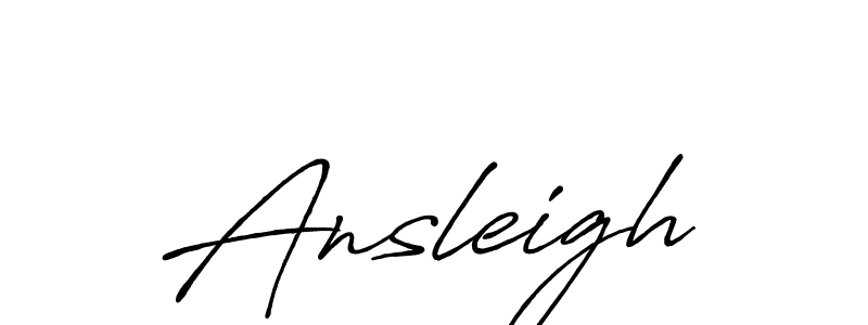 How to make Ansleigh signature? Antro_Vectra_Bolder is a professional autograph style. Create handwritten signature for Ansleigh name. Ansleigh signature style 7 images and pictures png