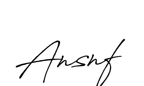 Design your own signature with our free online signature maker. With this signature software, you can create a handwritten (Antro_Vectra_Bolder) signature for name Ansnf. Ansnf signature style 7 images and pictures png